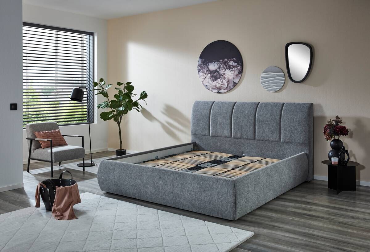 Polsterbettgestell Vail silber Liegefläche B/L: ca. 180x200 cm