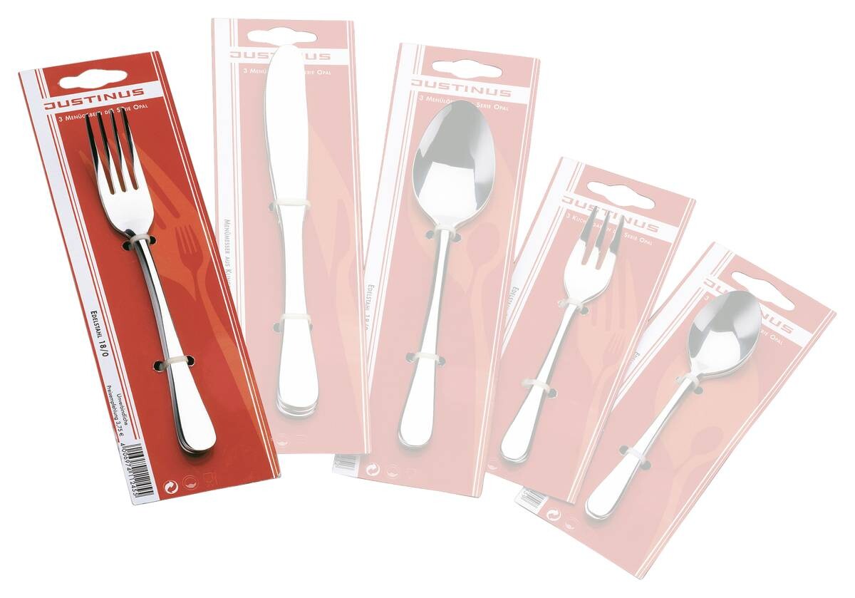 JUSTINUS Besteck silber Edelstahl 3 tlg.