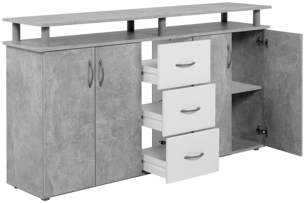 Megakommode Nevada Beton Optik B/H/T: ca. 155x84x35 cm