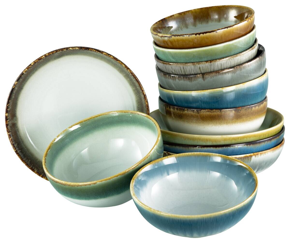 CreaTable Mehrzweckschalen Cascade bunt Steinzeug