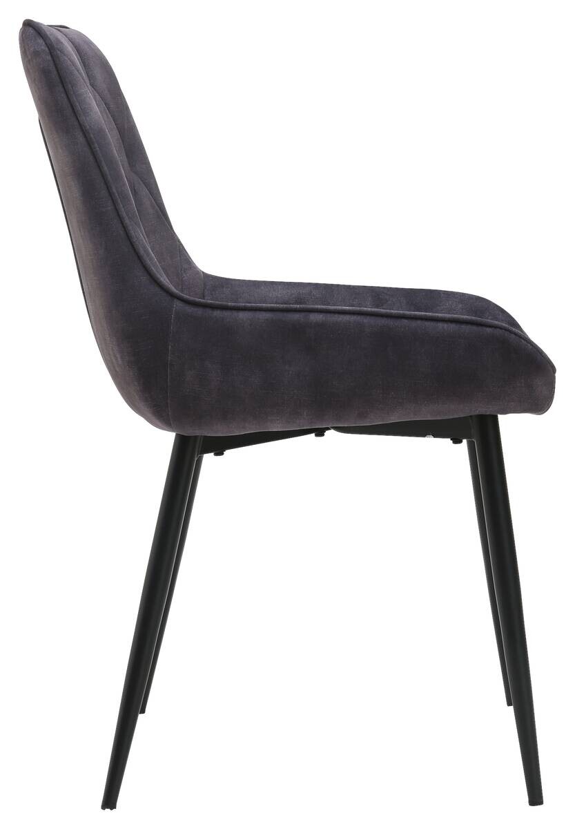 Stuhl Melanie anthrazit Microfaser B/H/T: ca. 48,5x84x57,5 cm