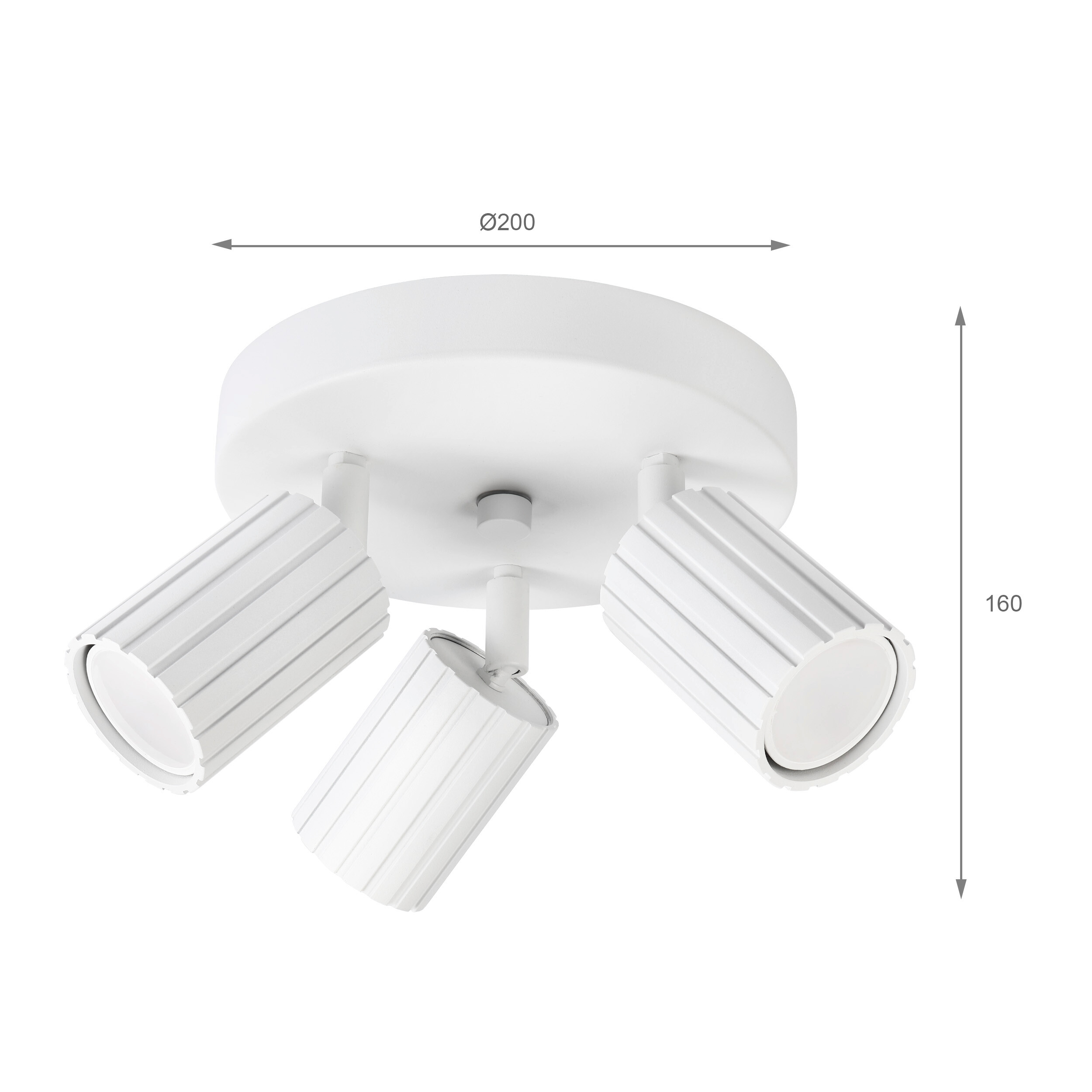 Lamkur Strahler Prisma weiß Stahl B/H/L: ca. 18x19,5x18 cm 3 Brennstellen Lamkur Strahler Prisma weiß Stahl B/H/L: ca. 18x19,5x18 cm 3 Brennstellen
