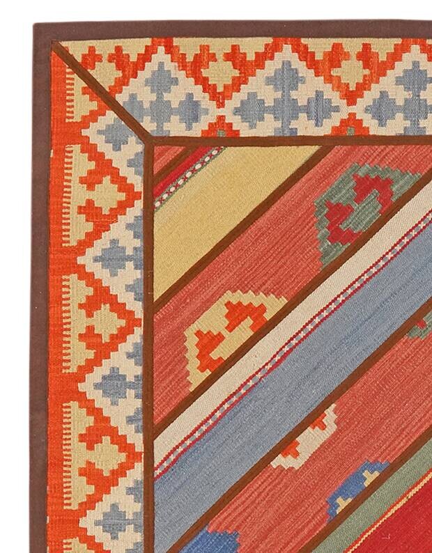 PersaTepp Teppich Kelim Tekkehdouz bunt B/H/L: ca. 120x1x120 cm