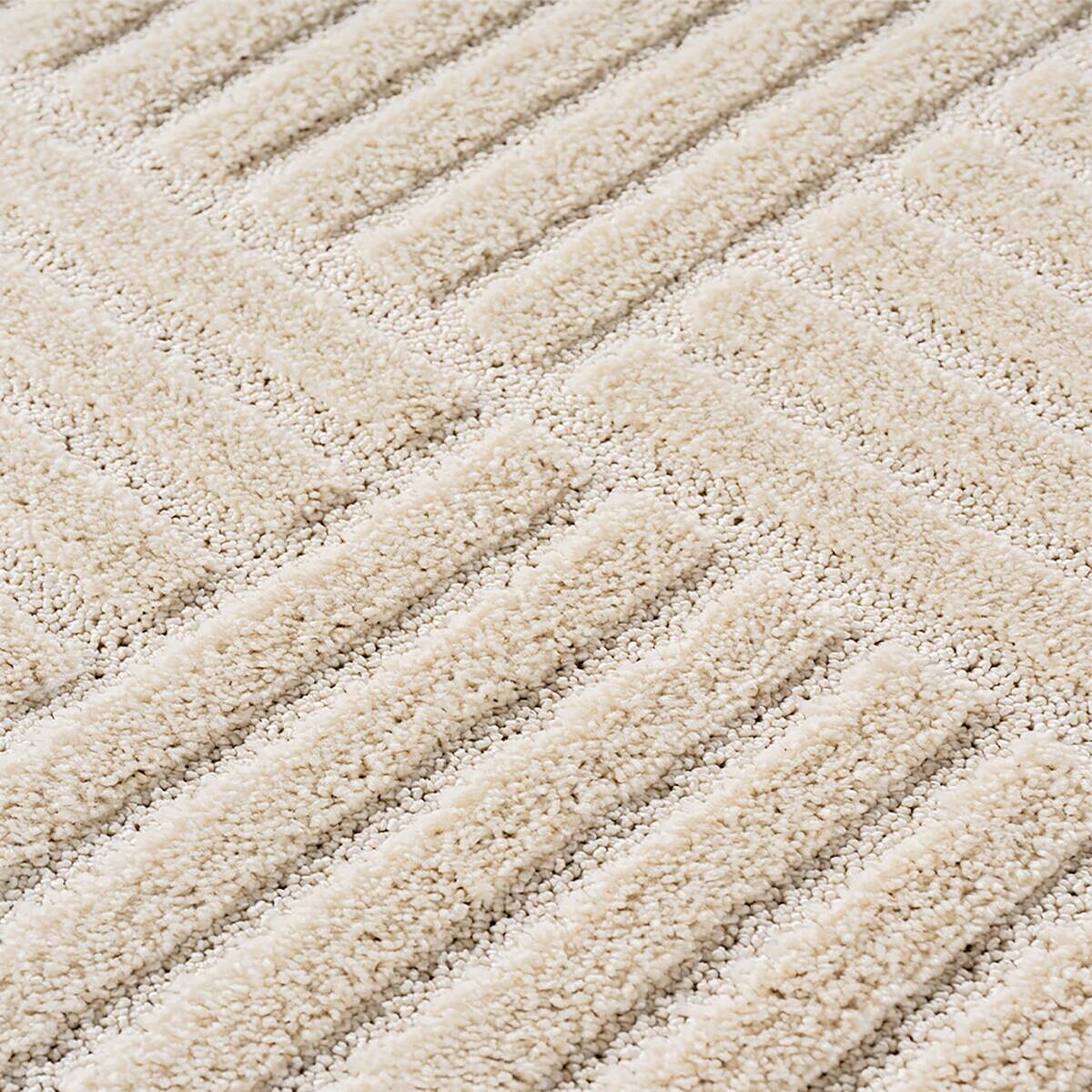 Ayyildiz Kurzflorteppich ART creme B/H/L: ca. 120x0,8x120 cm
