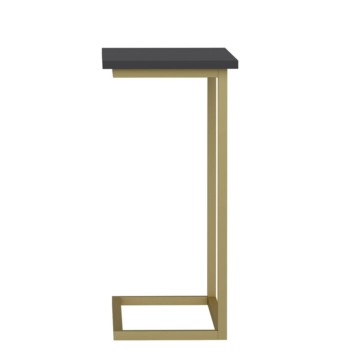 Beistelltisch Narin anthrazit gold Optik Metall B/H/T: ca. 64x62x30 cm