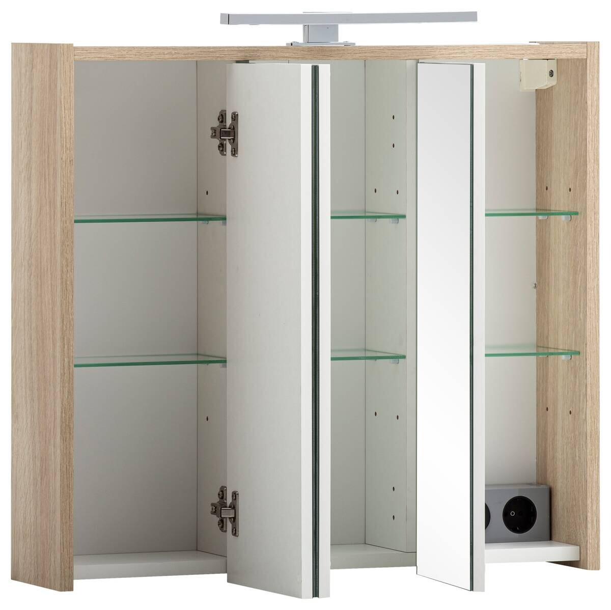 Spiegelschrank Sander Eiche Nachbildung B/H/T: ca. 65x62,7x16 cm