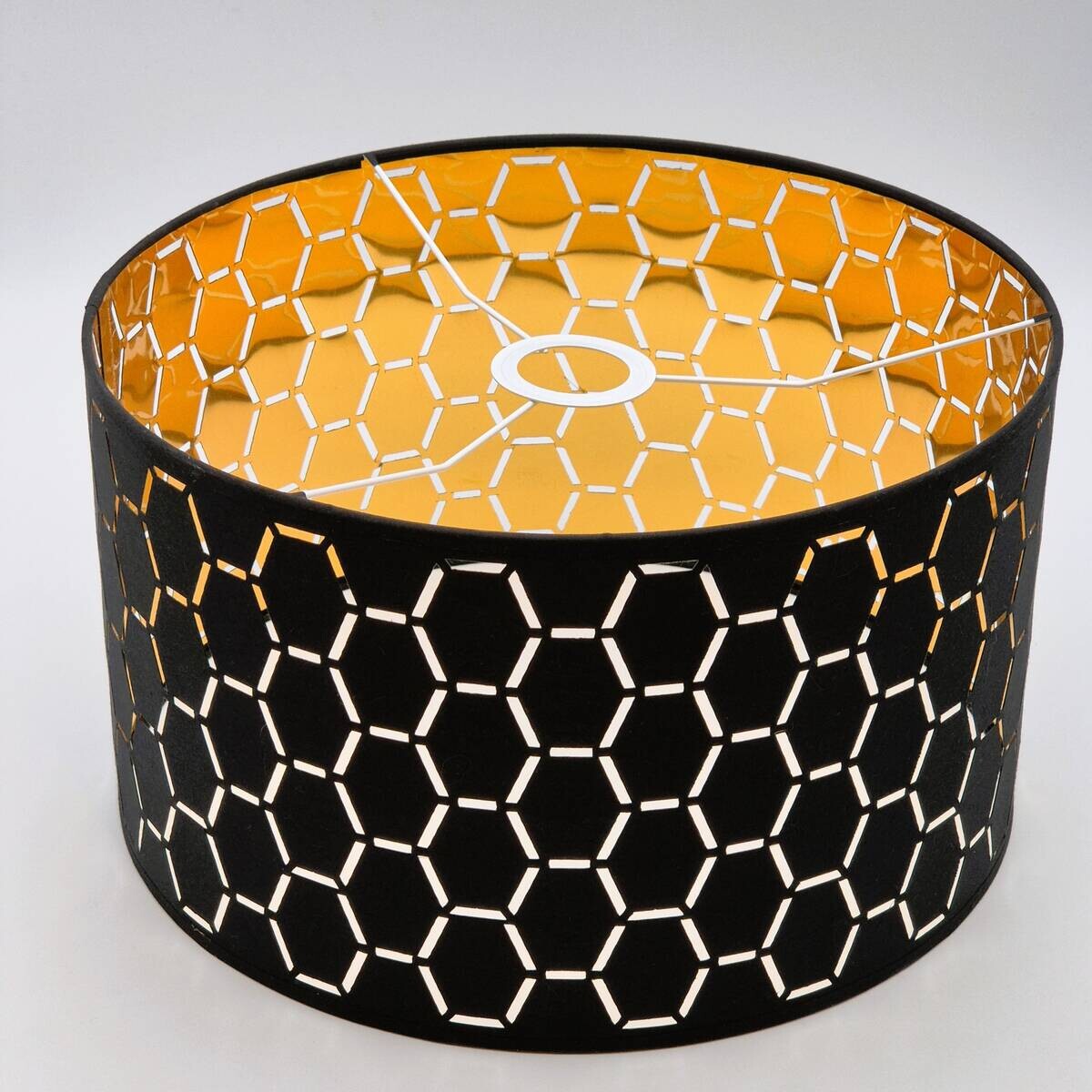 Lamkur Pendelleuchte schwarz Holz B/H/L: ca. 37x23x37 cm E27 1 Brennstellen