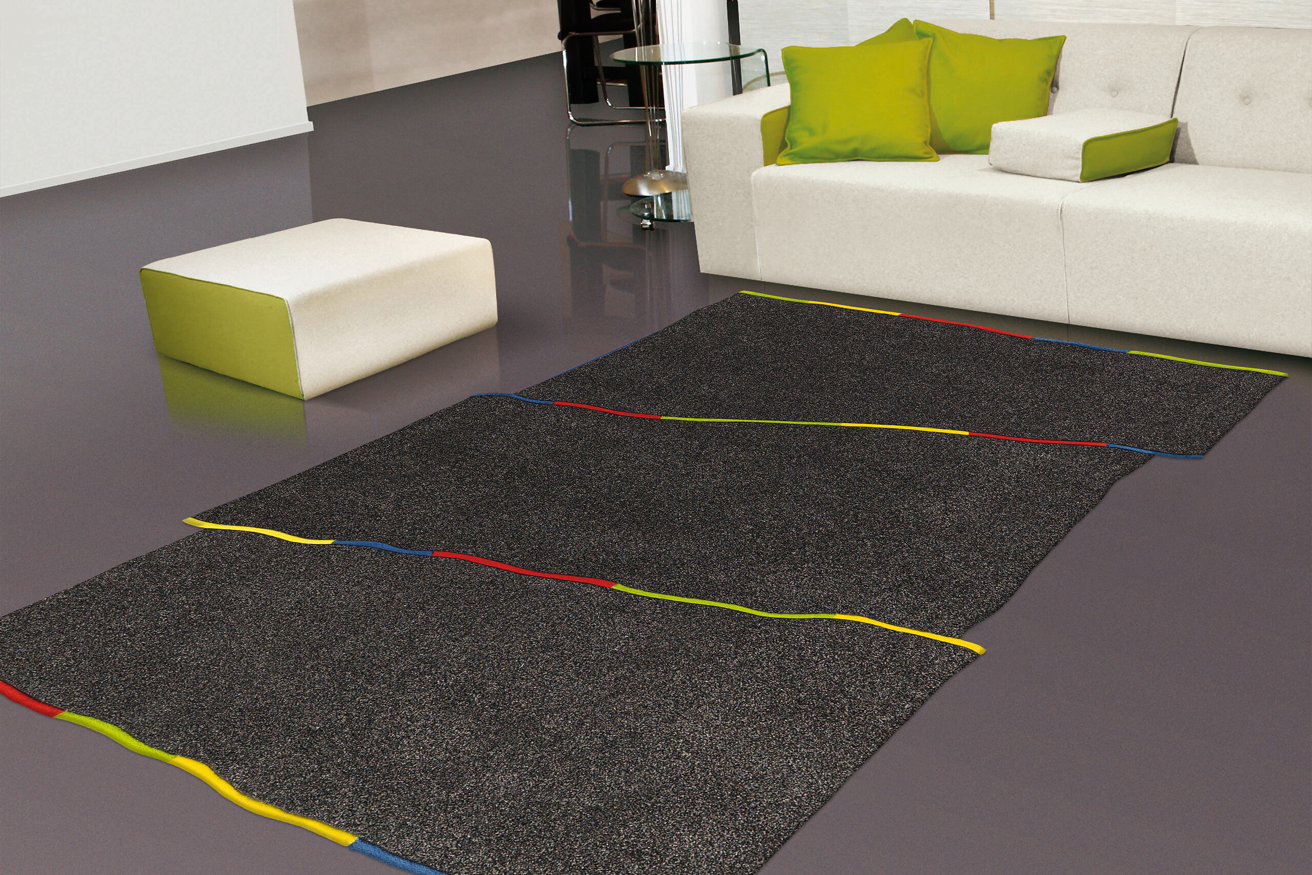 Arte Espina Kurzflorteppich Spirit Frisee 3107 taupe B/L: ca. 70x140 cm