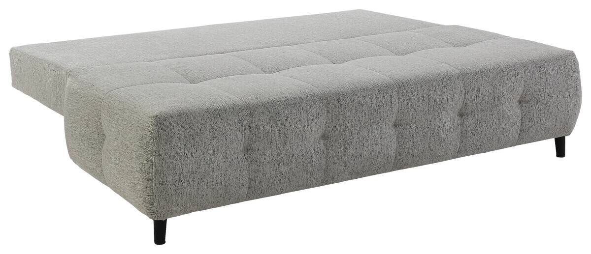 Schlafsofa hellgrau Microfaser B/H/T: ca. 207x93x104 cm