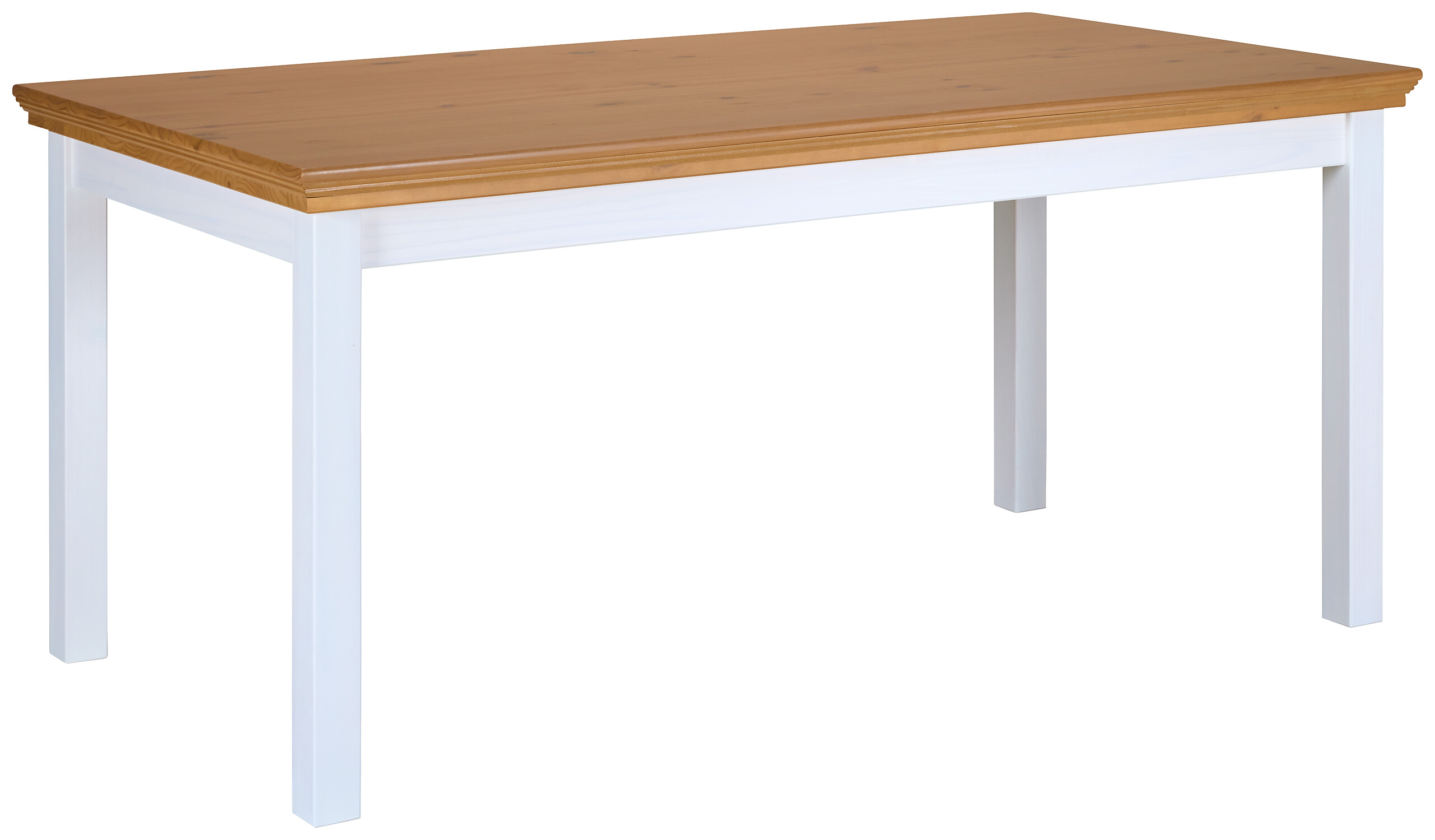 Esstisch Maluno weiß lackiert lackiert B/H/L: ca. 90x76x166,4 cm