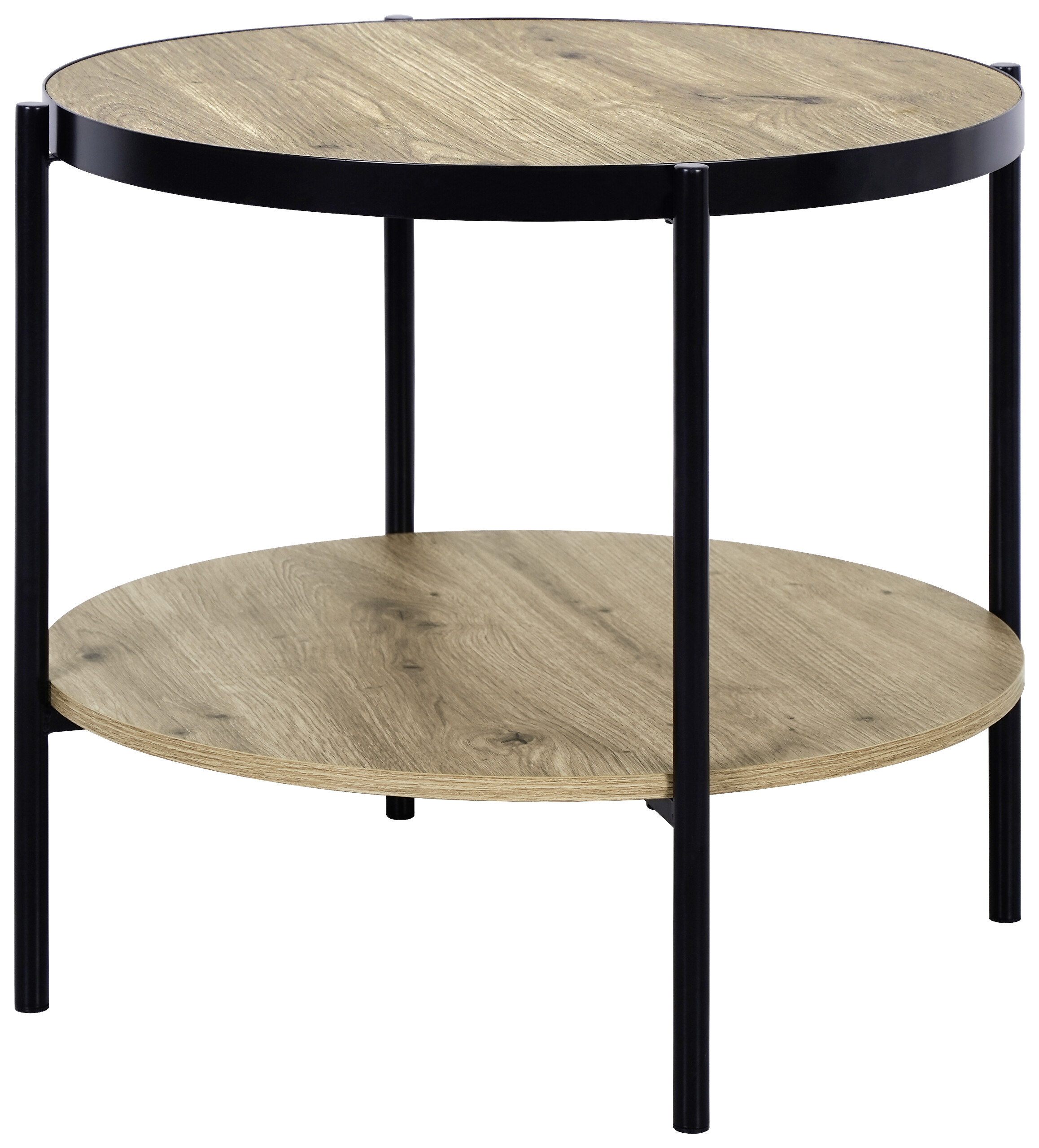 Beistelltisch David Holzoptik Artisan Nachbildung D: ca. 51 cm