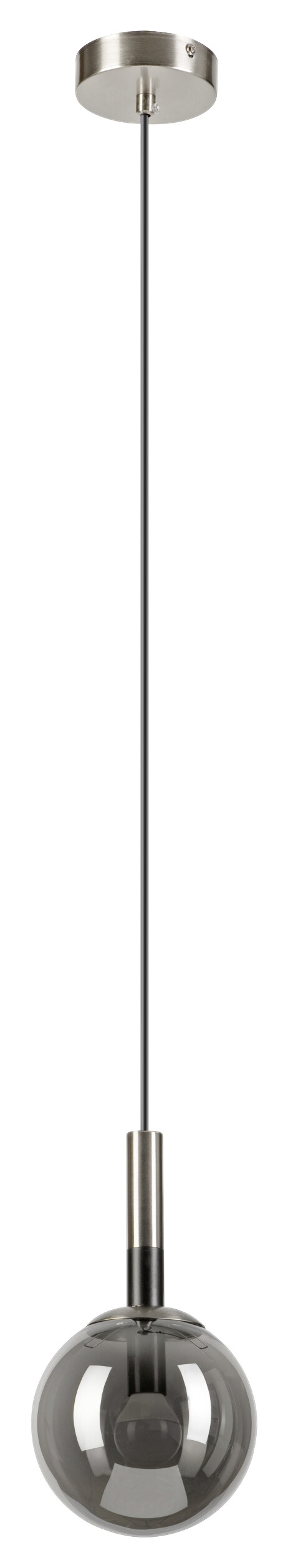 Lamkur Hängeleuchte Rollo Chrom Glas Stahl B/H/L: ca. 15x120x15 cm 1.0 Brennstellen