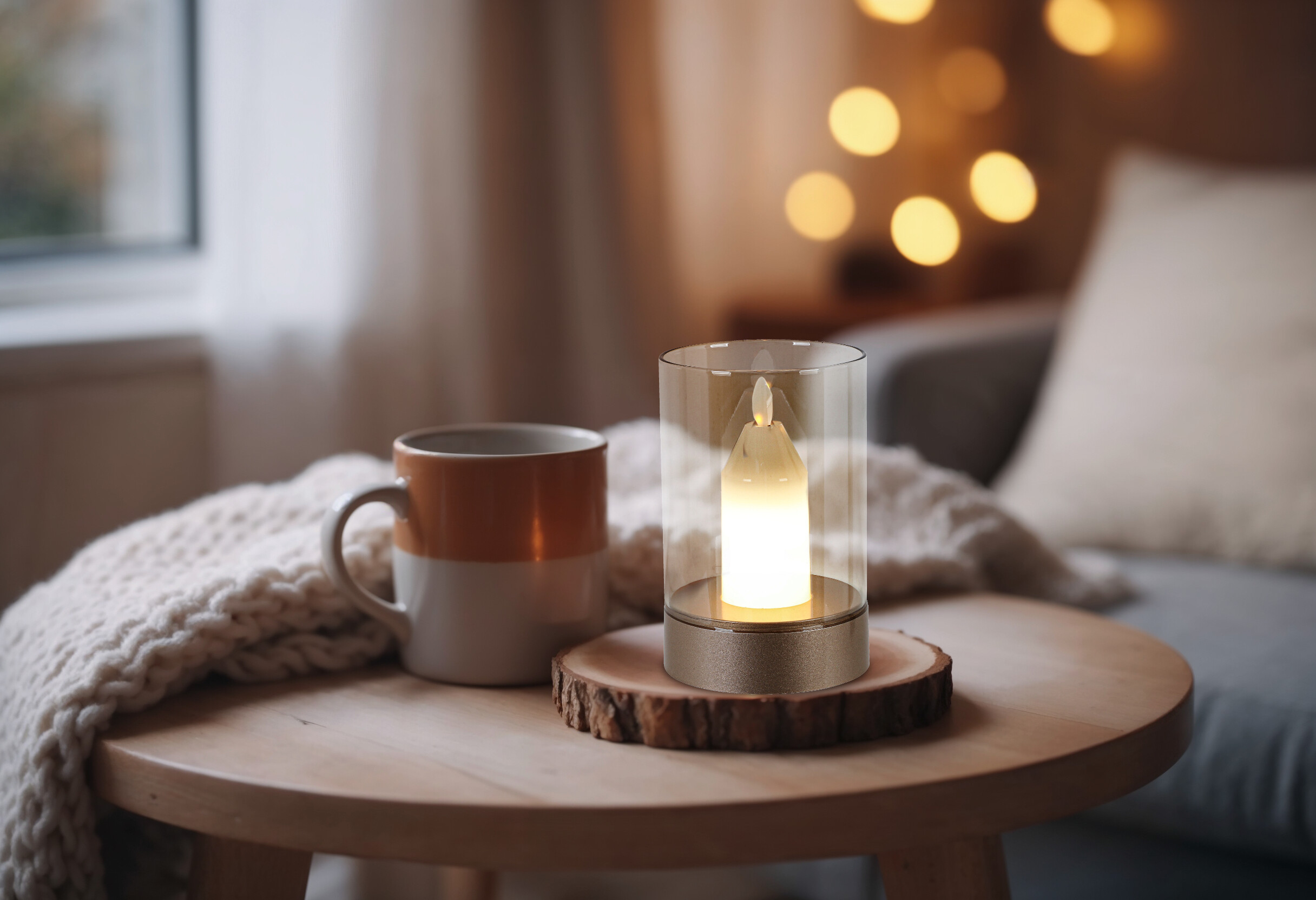 Nolo LED-Dekoleuchte Candle H/D: ca. 13x8,5 cm