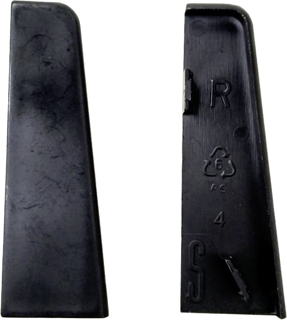 Endkappe schwarz L/B/H: ca. 1x1x5,8 cm