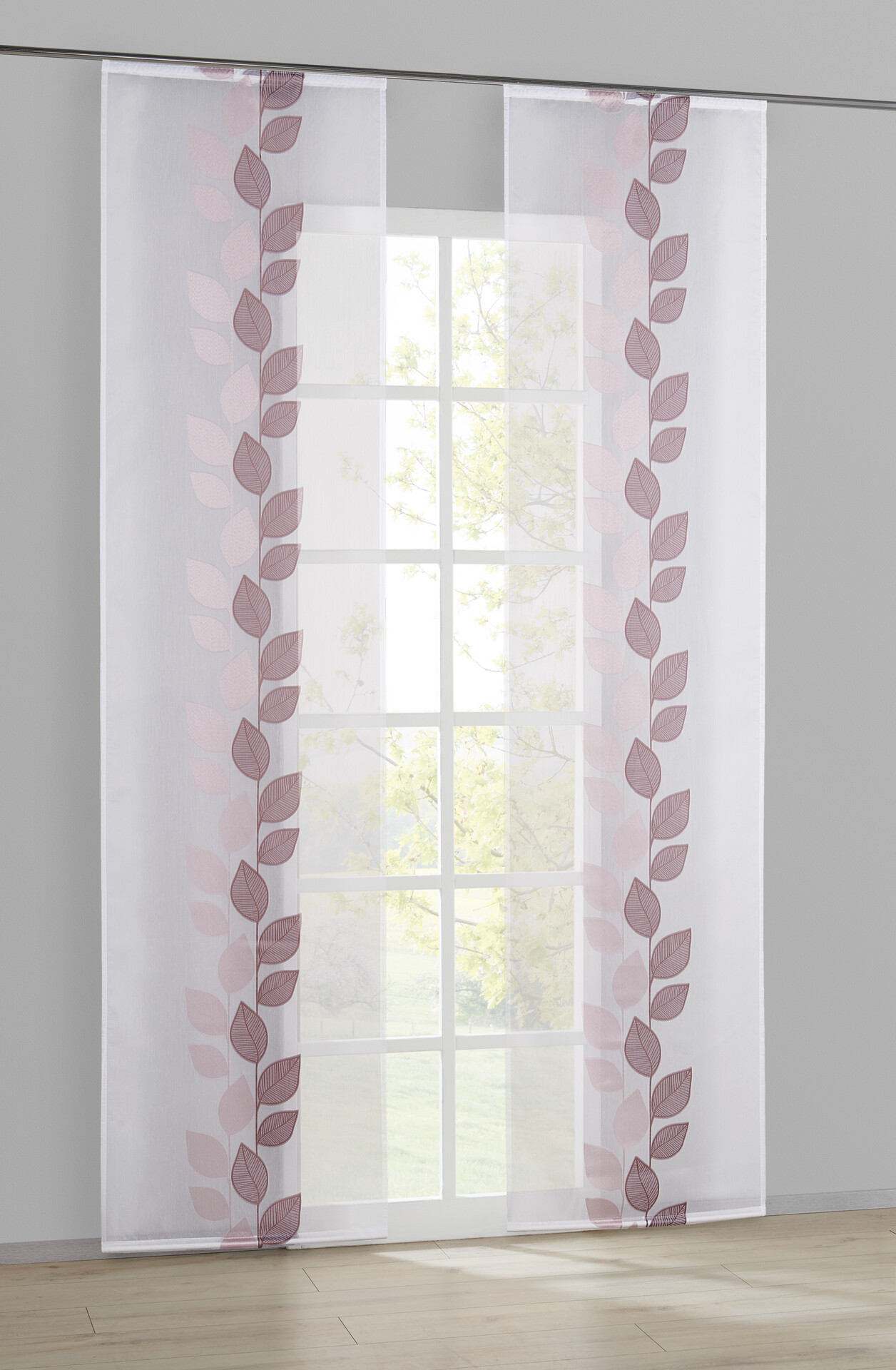 POCOline Schiebevorhang Pantheon rosé B/L: ca. 60x245 cm