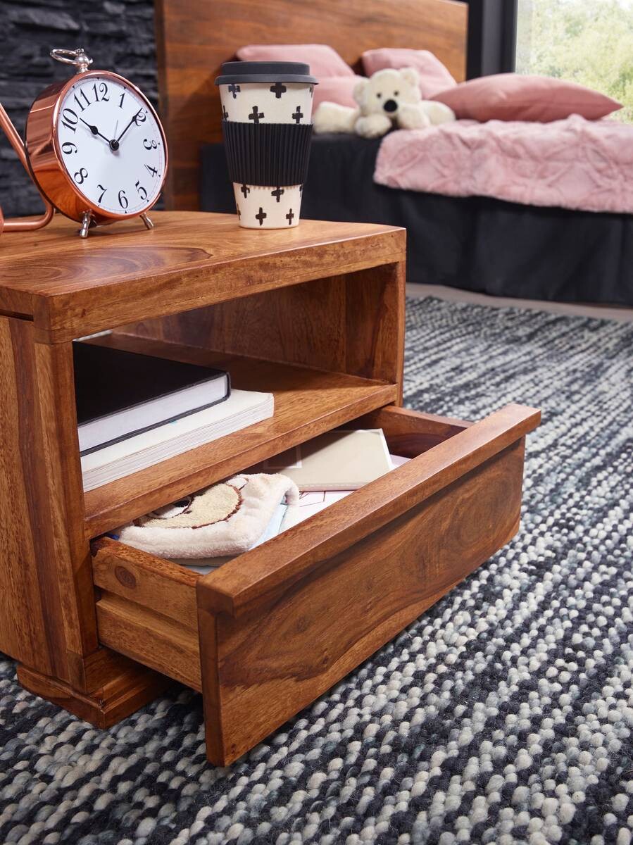 Nachtkonsole braun B/H/T: ca. 40x30x40 cm