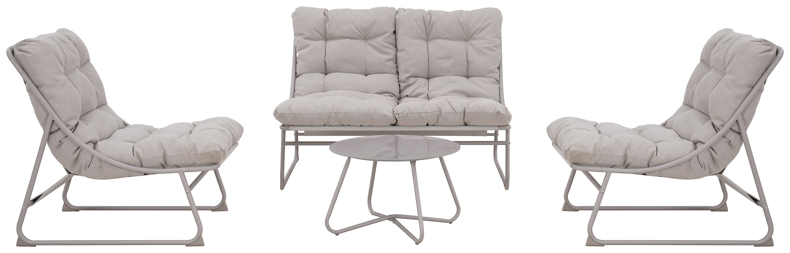 POCOline Gartensitzgruppe beige Textilene