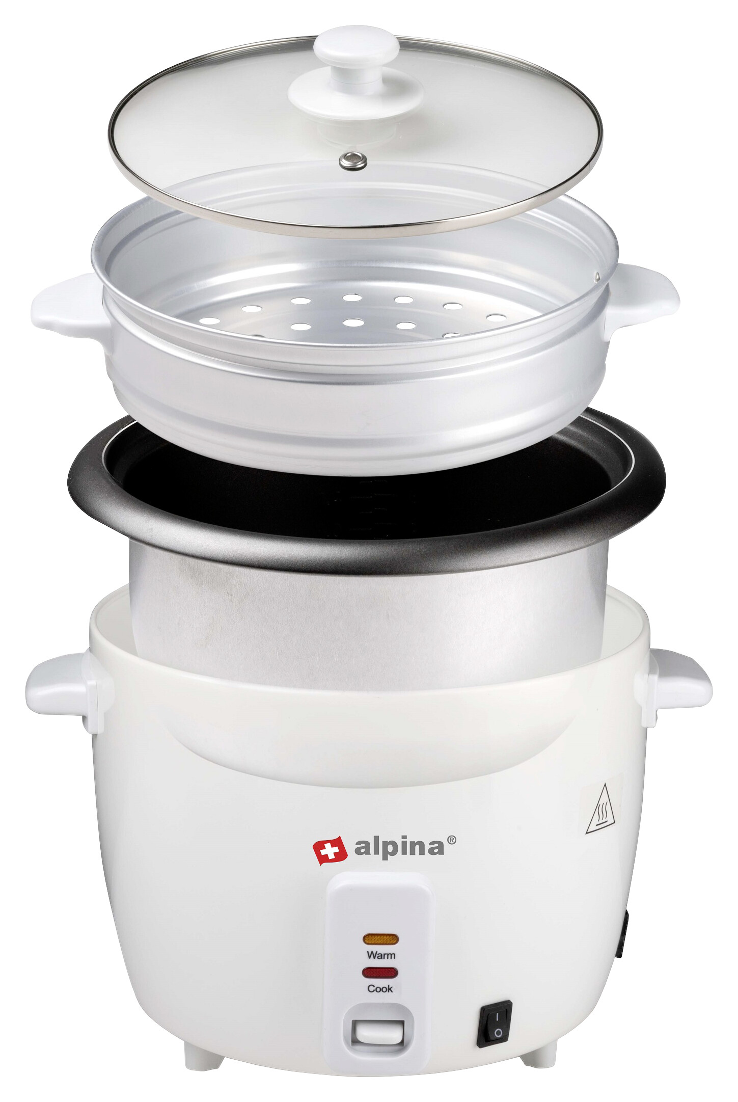 alpina Reiskocher weiß B/H/L: ca. 27x30,5x31 cm