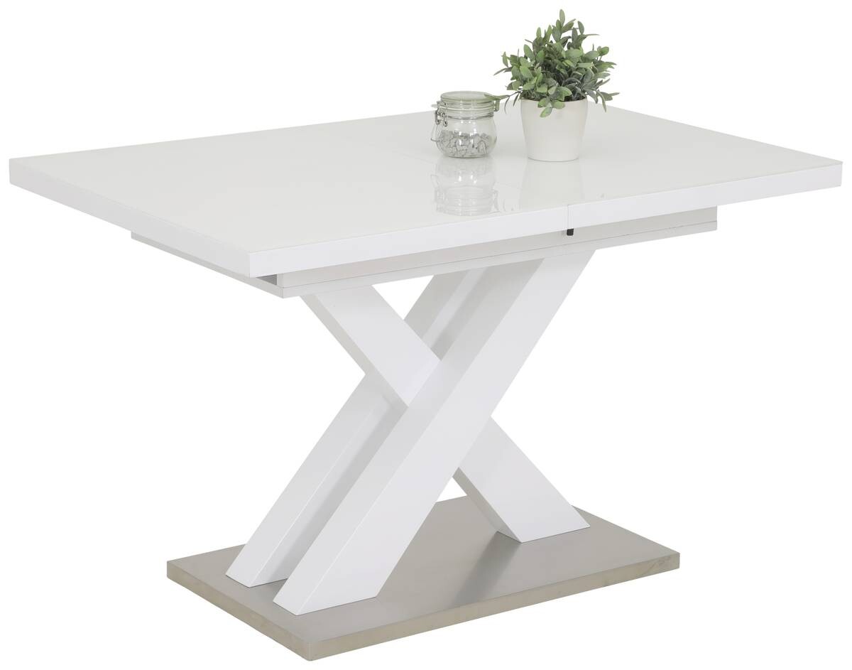 Esstisch Elvira weiß Hochglanz B/H/T: ca. 120x76x80 cm