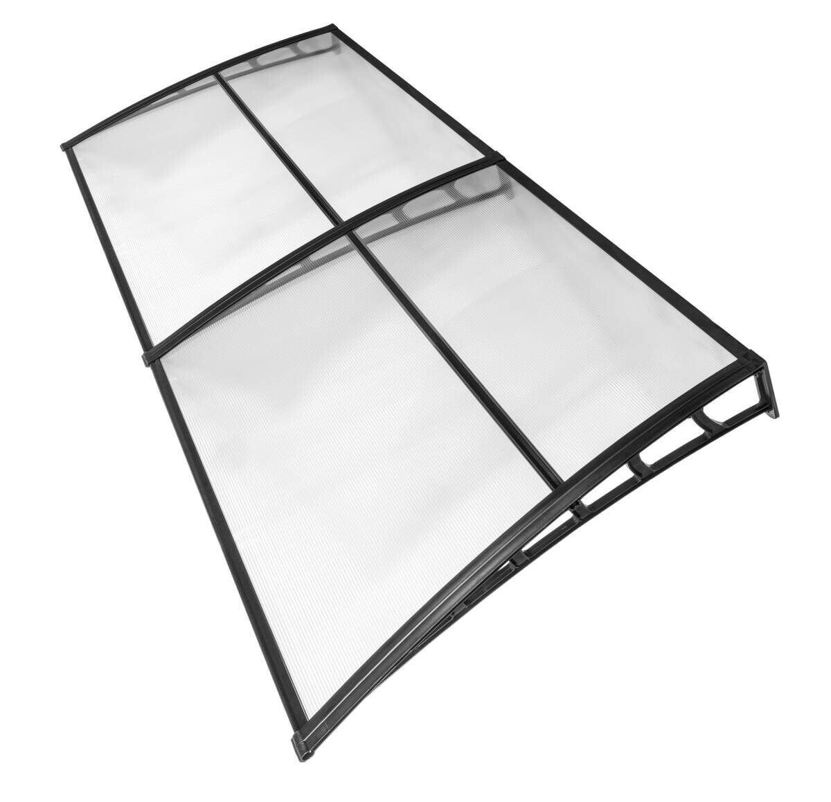 Brosplast Vordach transparent B/H/L: ca. 240x23x105 cm