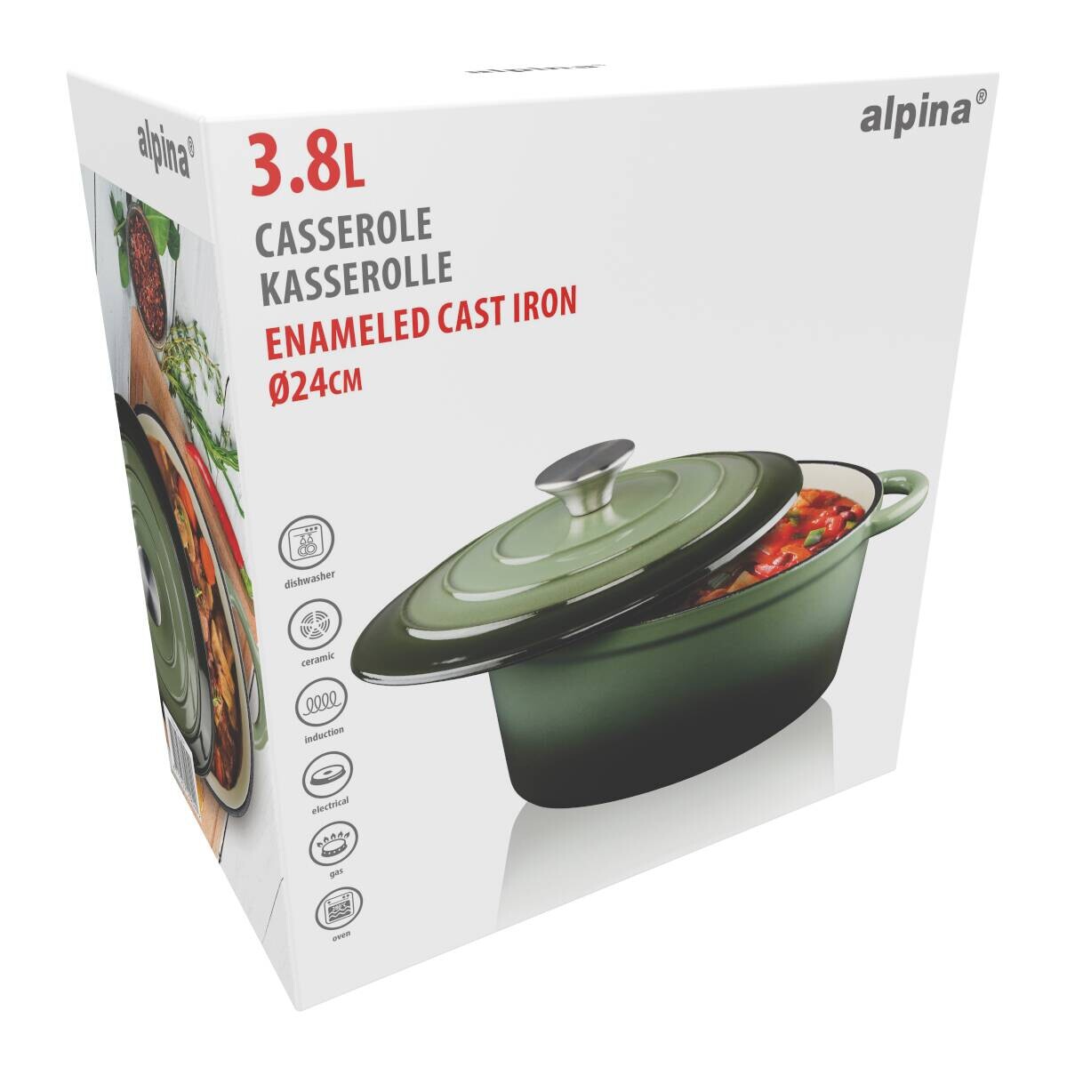 alpina Bräter grün Eisen D: ca. 24 cm