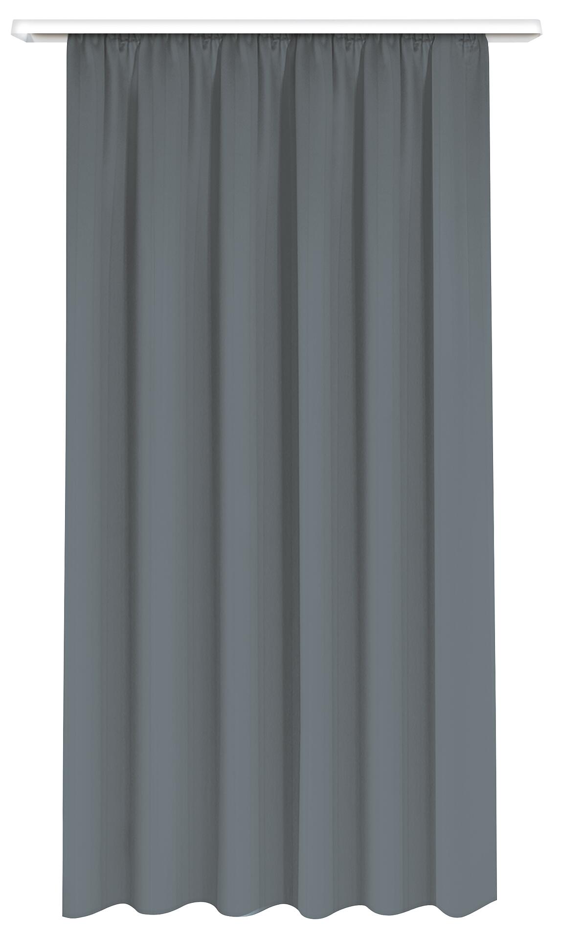 POCOline Verdunklungsvorhang Juna anthrazit B/L: ca. 135x175 cm