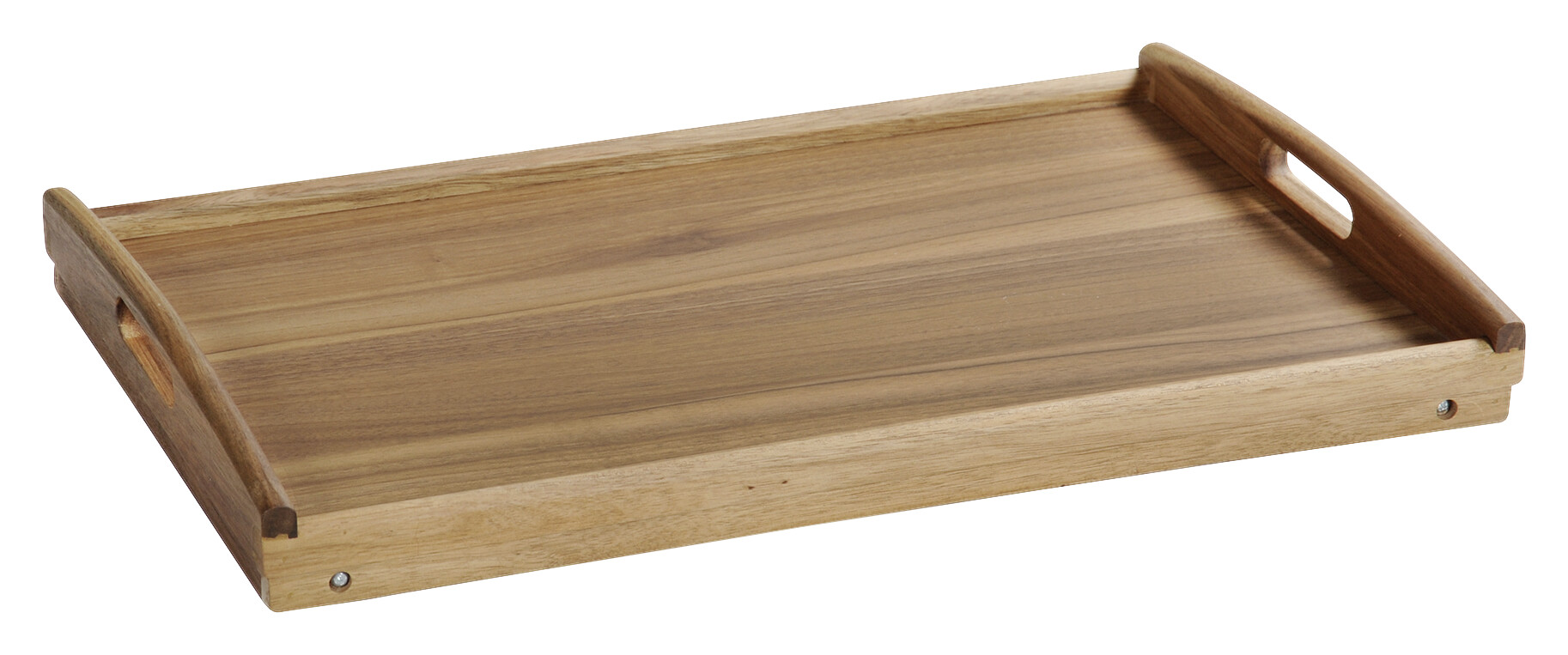 Kesper Tablett mit Klappfüßen natur Holz B/H/T: ca. 55x24x35 cm