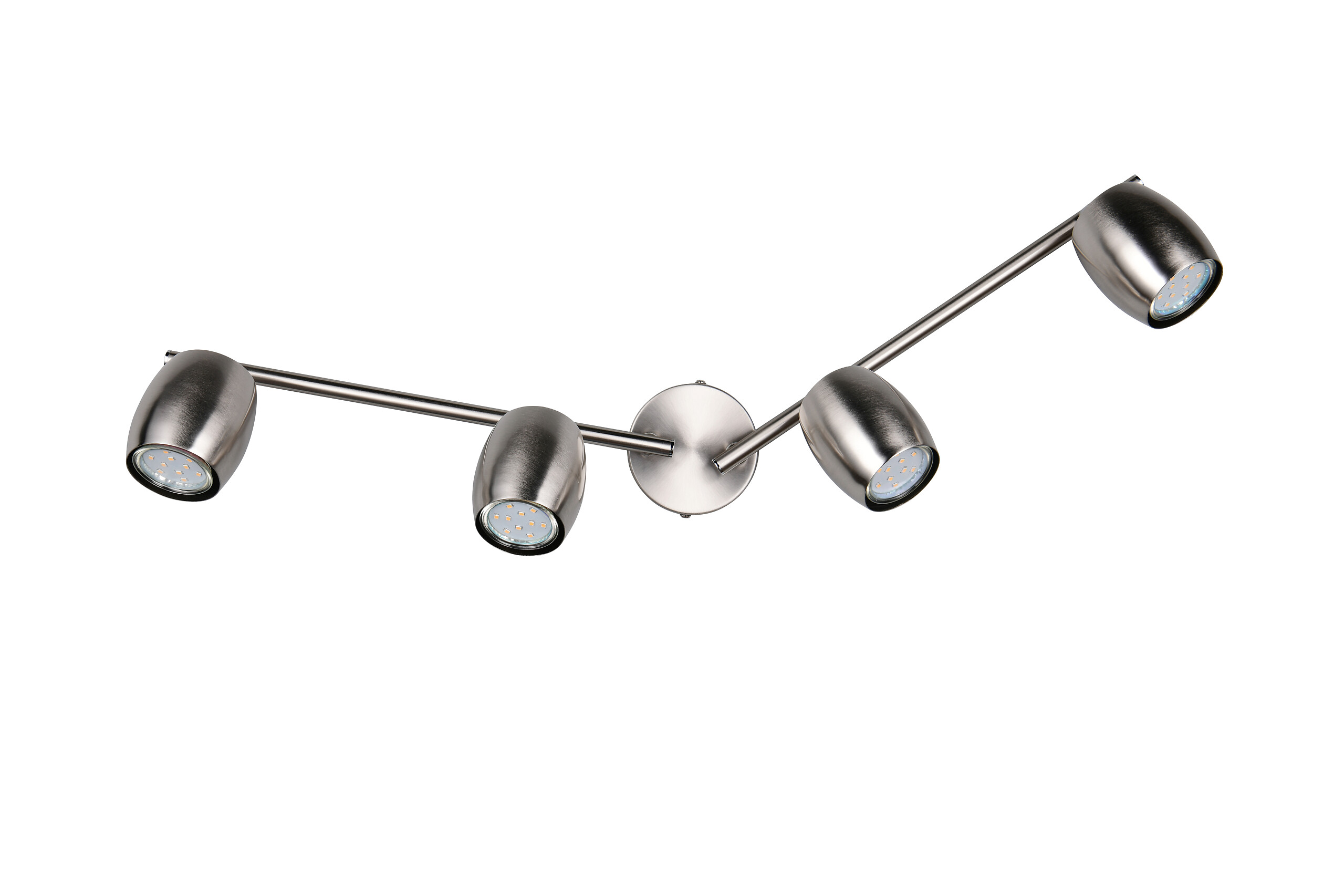 Reality Leuchten Spots Nancy nickel matt Metall B/H/L: ca. 70,5x15,5x8 cm GU10 4 Brennstellen