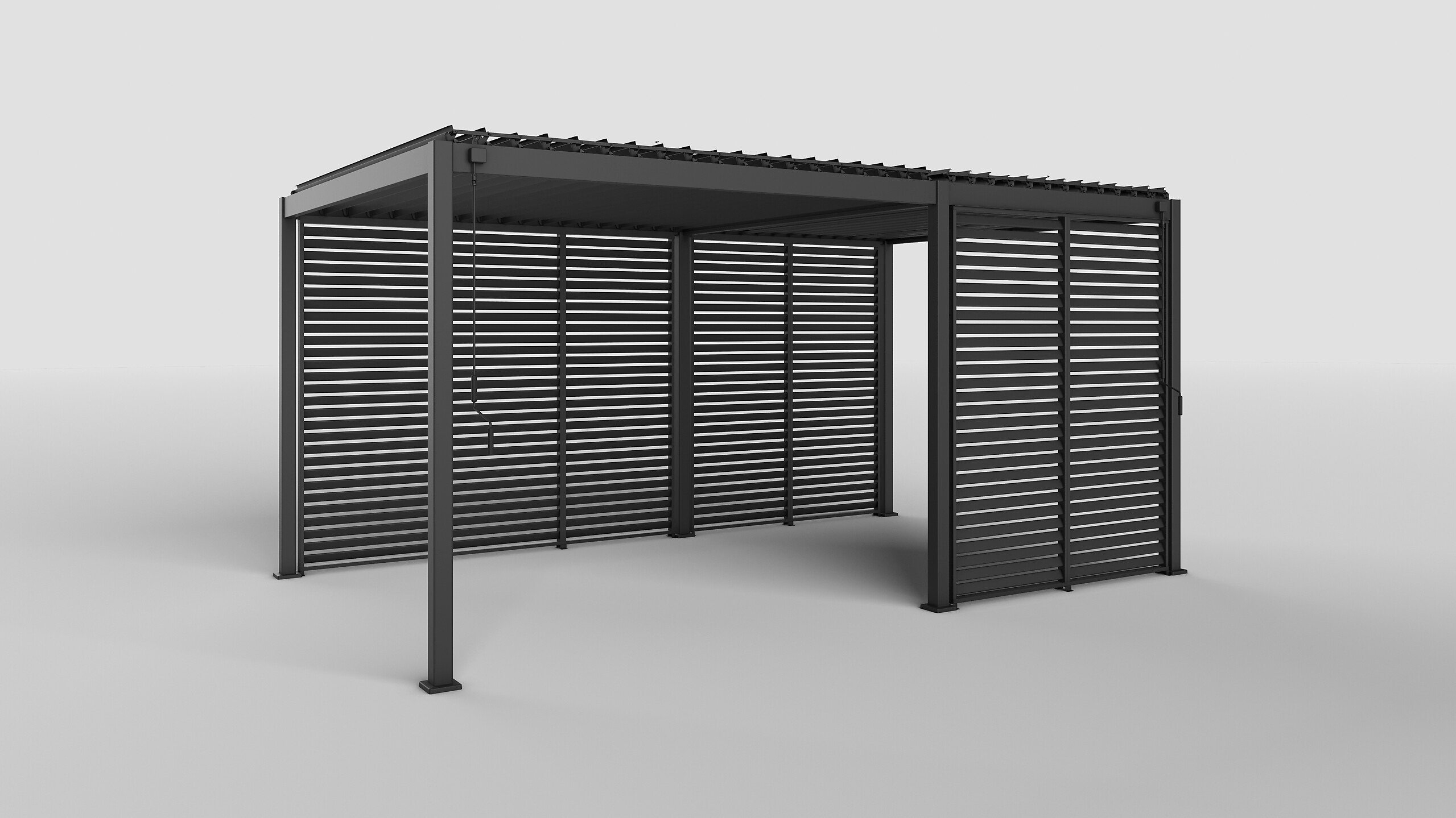 Mirador Seitenteil für Pergola anthrazit Aluminium B/H: ca. 93x240 cm