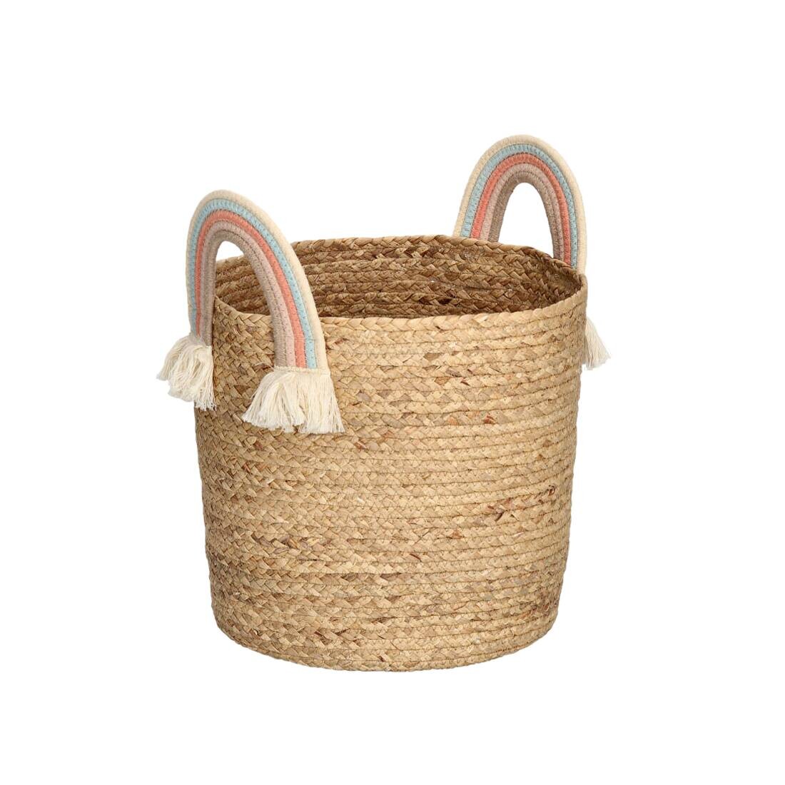 Zeller Korb Rainbow multicolor Baumwolle B/H/L: ca. 35x34x35 cm