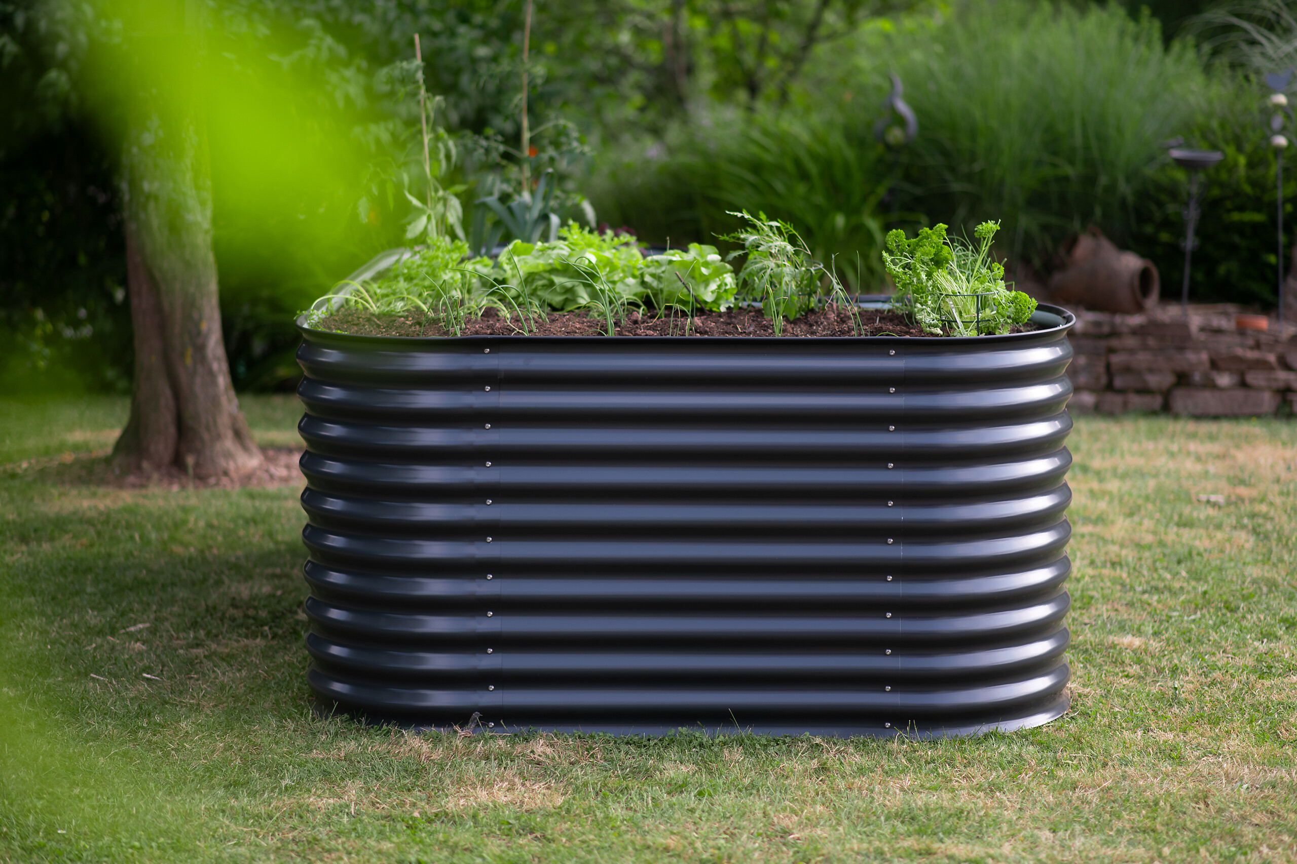 Westmann Hochbeet Grow Faster anthrazit Stahl B/H/L: ca. 160x82x240 cm