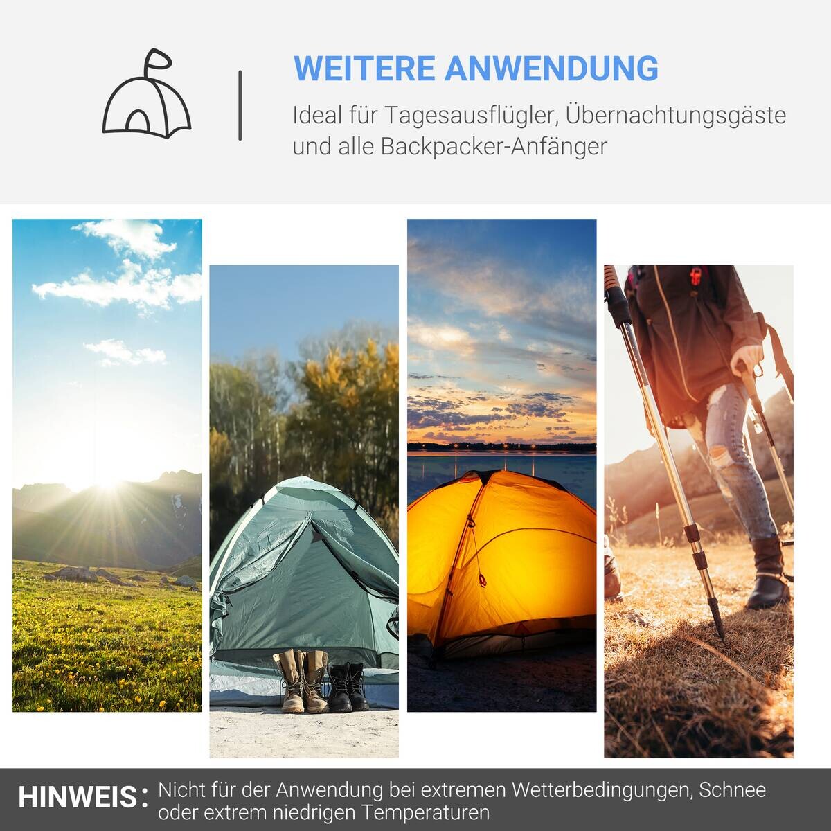 Outsunny Campingartikel B/H/L: ca. 206x426x154 cm