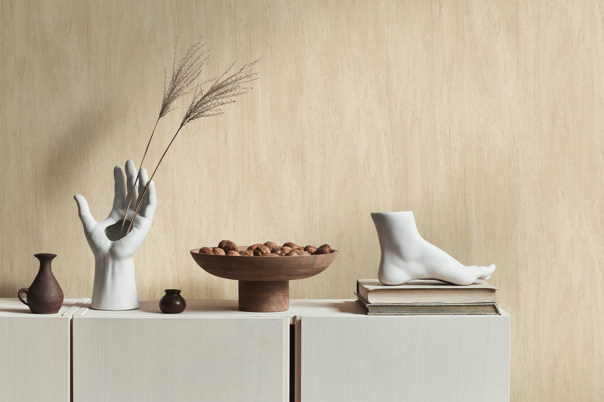 A.S.Creation Vliestapete beige B/H/D: ca. 53x1005x8,3 cm