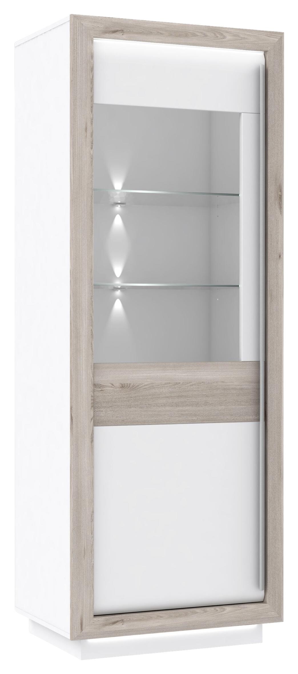 Standvitrine B/H/T: ca. 73,3x197x53 cm Standvitrine B/H/T: ca. 73,3x197x53 cm