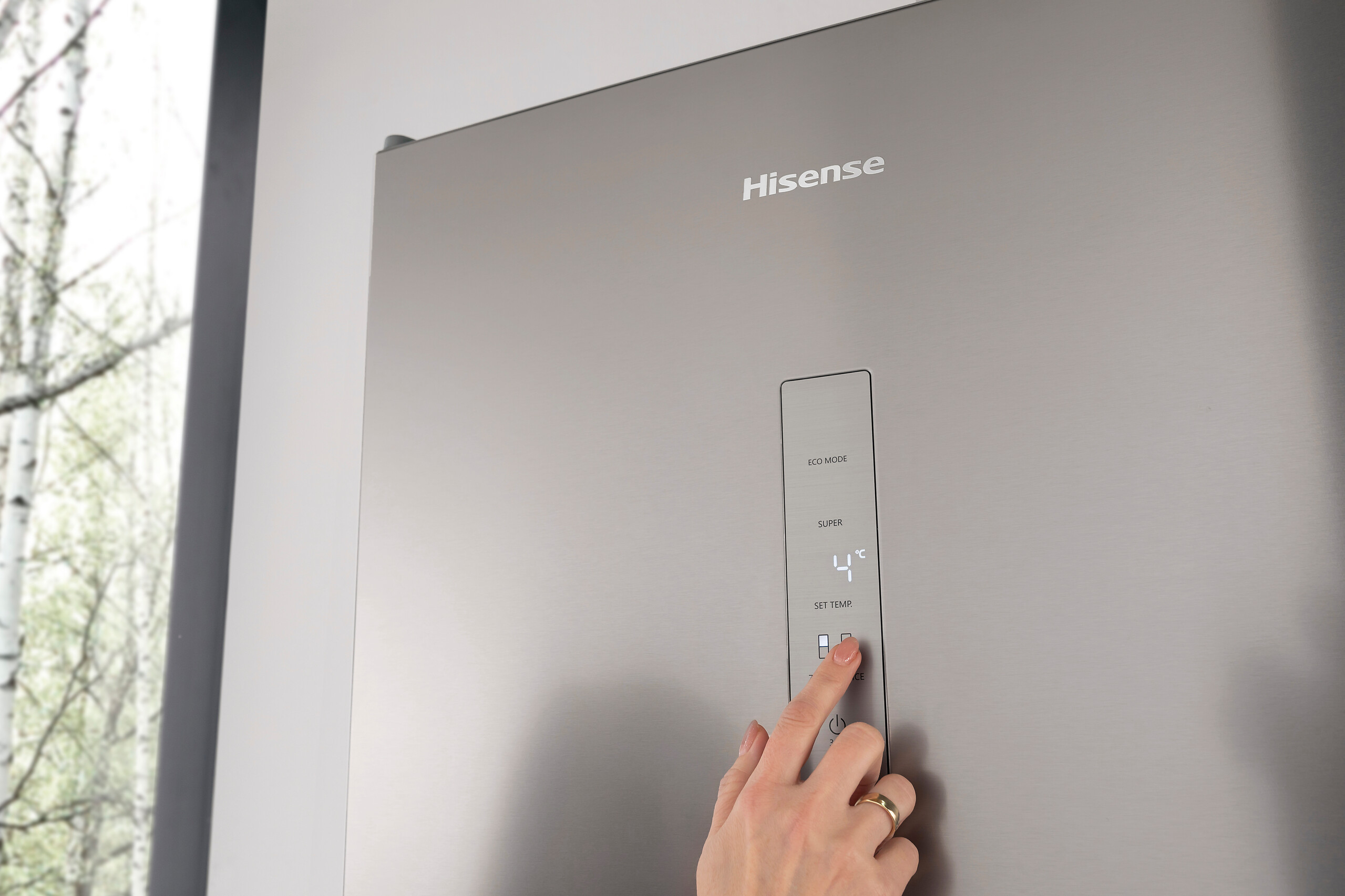 Hisense Kühl-/Gefrierkombination RM469N4ACD Silbergrau
