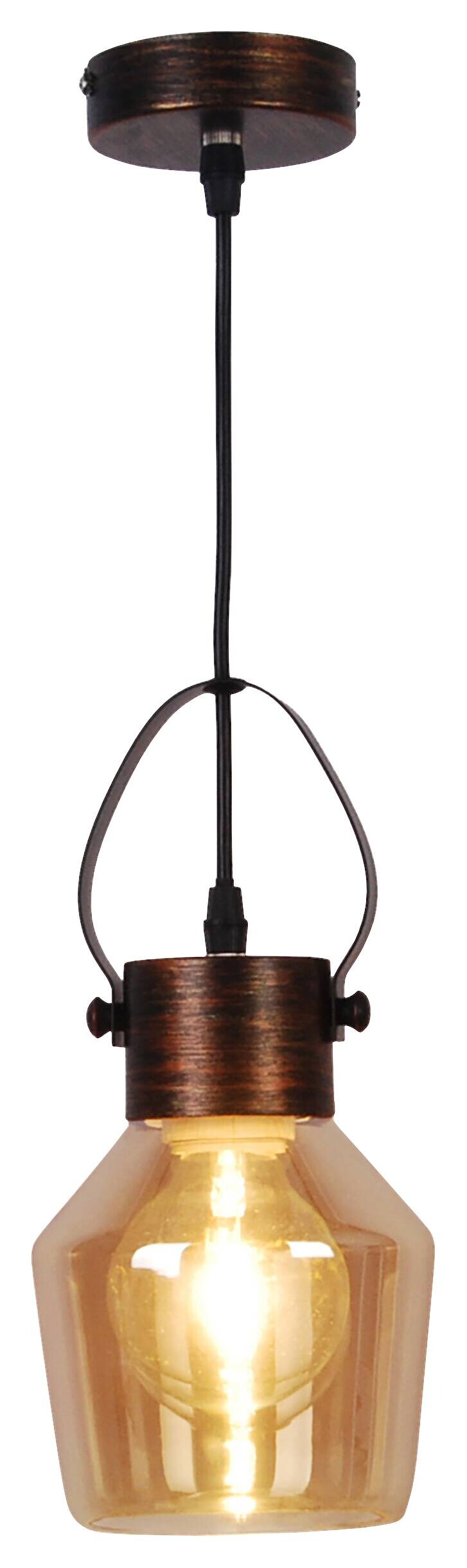 Näve Leuchten Pendelleuchte NV7079515 gelb Glas Metall B/H/T: ca. 14x128x14 cm E27 1 Brennstellen