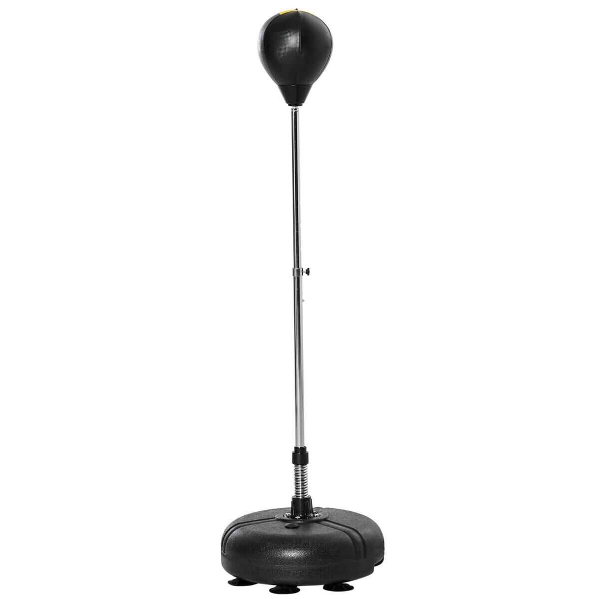 HOMCOM Punchingball Set schwarz Kunstleder B/H/L: ca. 45x151x45 cm