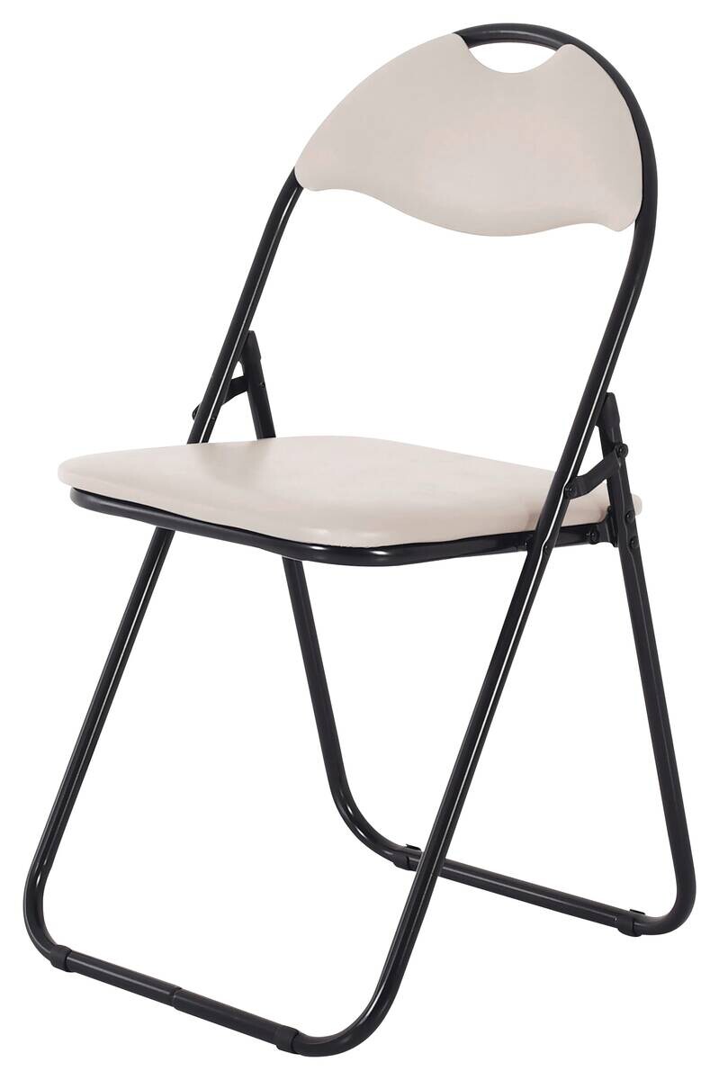 Klappstuhl Ben Cappuccino Kunstleder B/H/T: ca. 45x81x38 cm