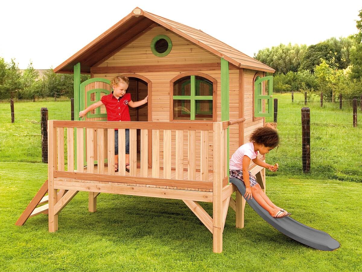 AXI Spielhaus Stef braun B/H/L: ca. 349x233x212 cm