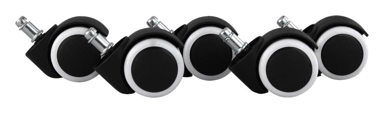 Hartbodenrollen schwarz Kunststoff B/H/T: ca. 5x5x5 cm