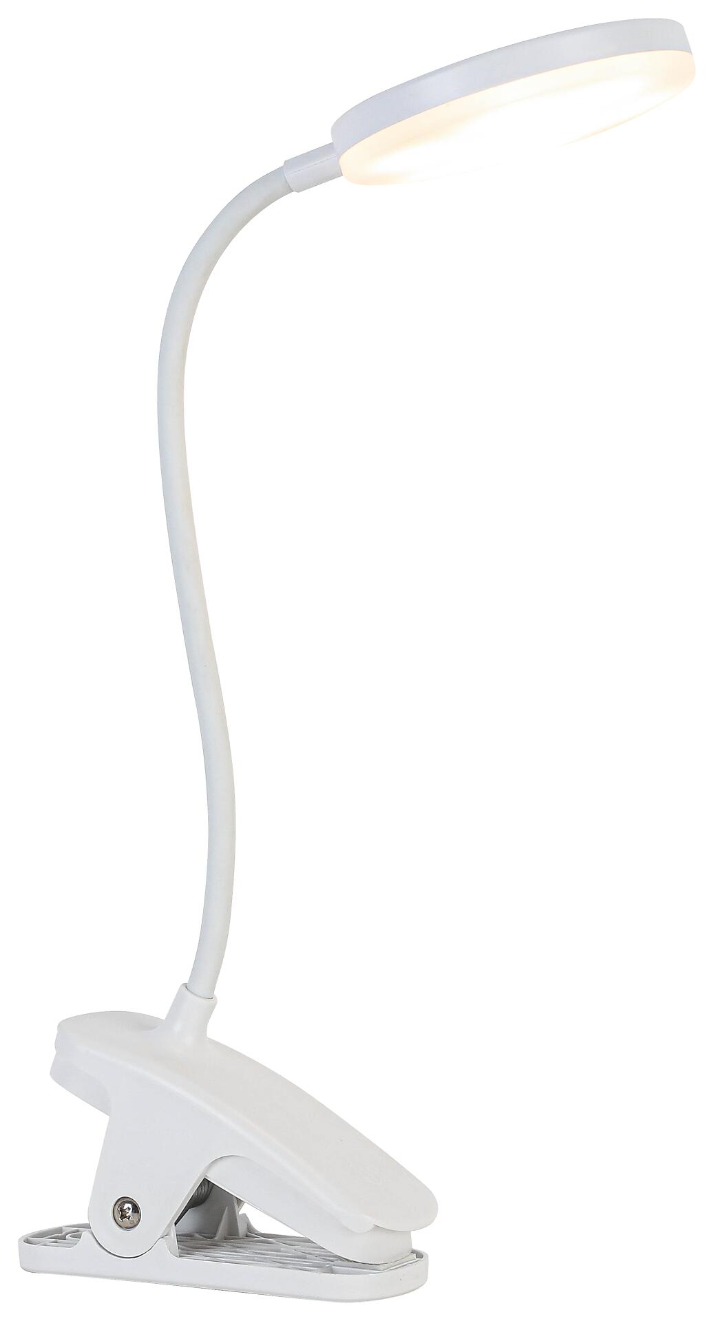 Nolo Tischleuchte Noah weiß Kunststoff B/H/L: ca. 6,5x52x14 cm