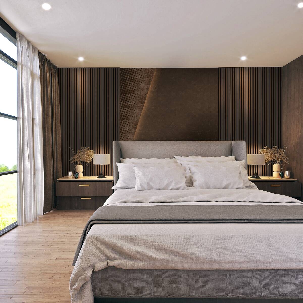 Akustikpaneel bronze L/B/H: ca. 1,9x56,1x240 cm pro Stück