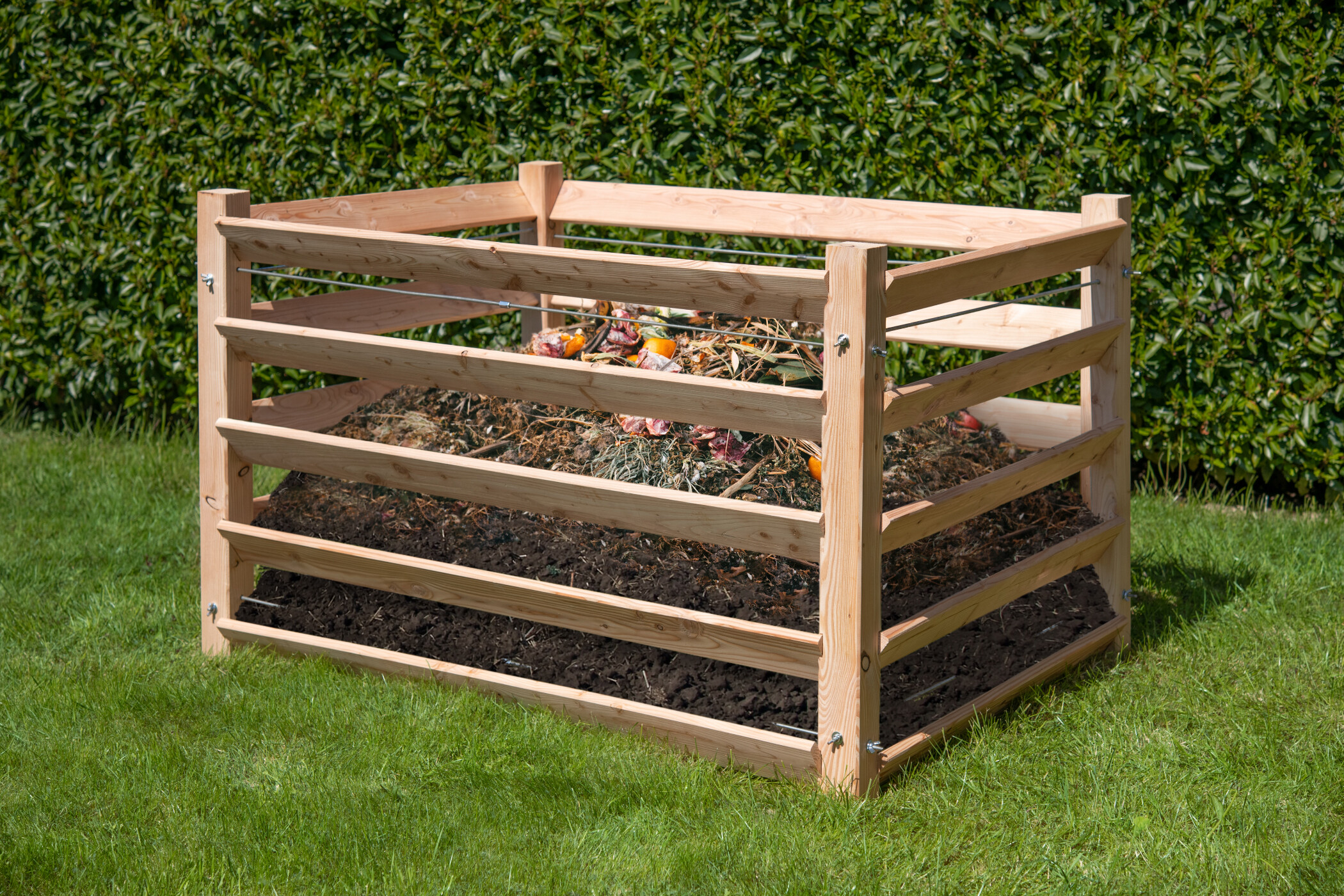 Westmann Komposter Lärche natur B/H/L: ca. 130x80x100 cm