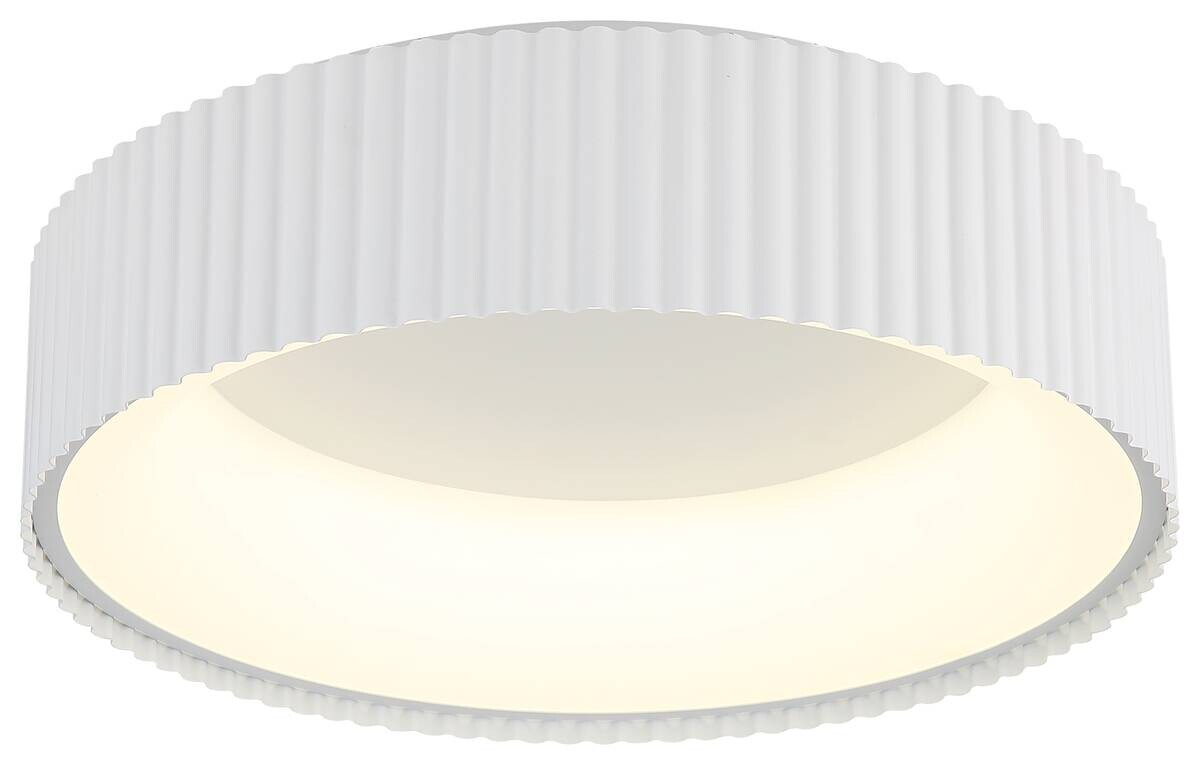 GLOBO LED-Deckenleuchte Opal weiß Metall Acryl H/D: ca. 13x46 cm 1 Brennstellen