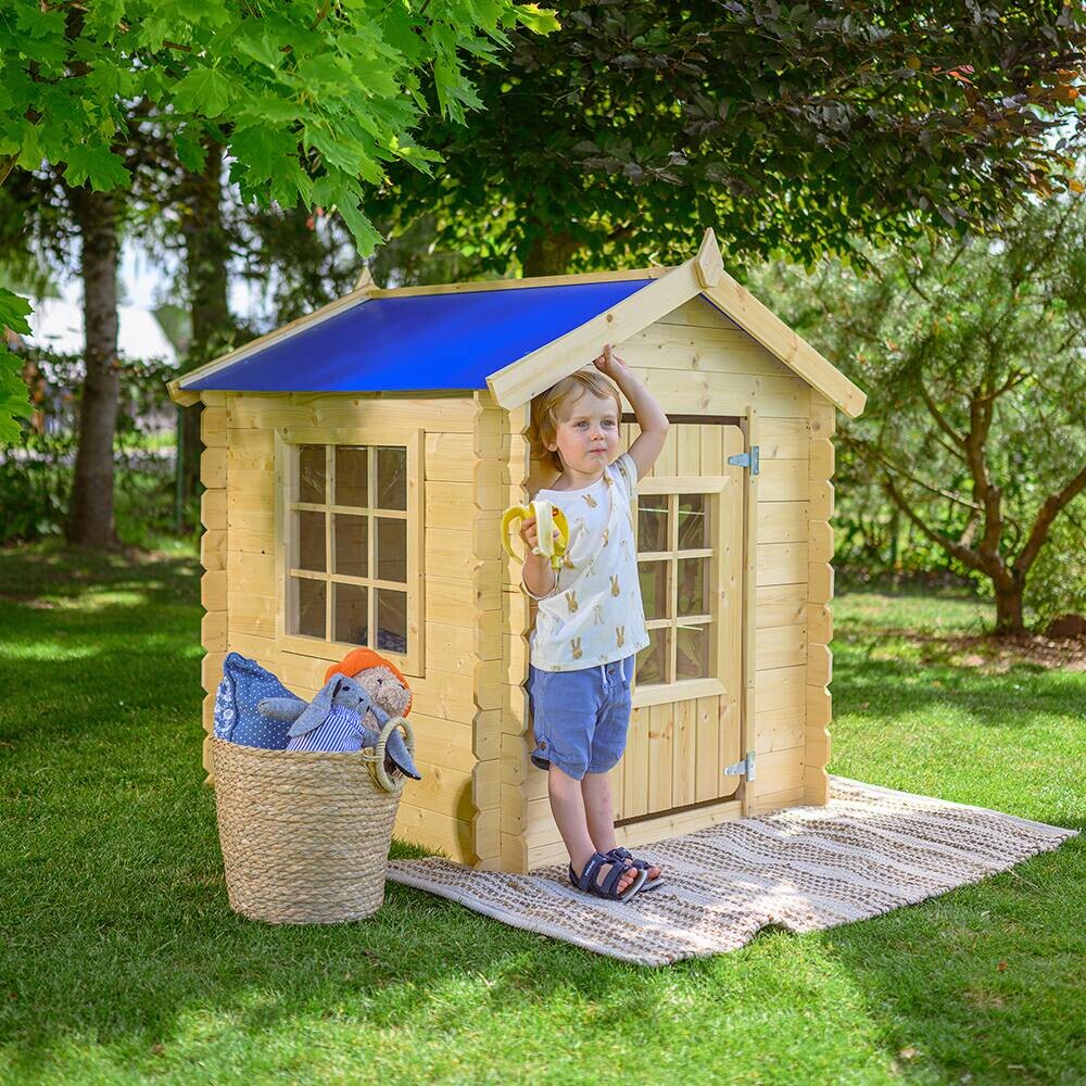 Timbela Kinderspielhaus M570M blau B/H/L: ca. 114x121x111 cm