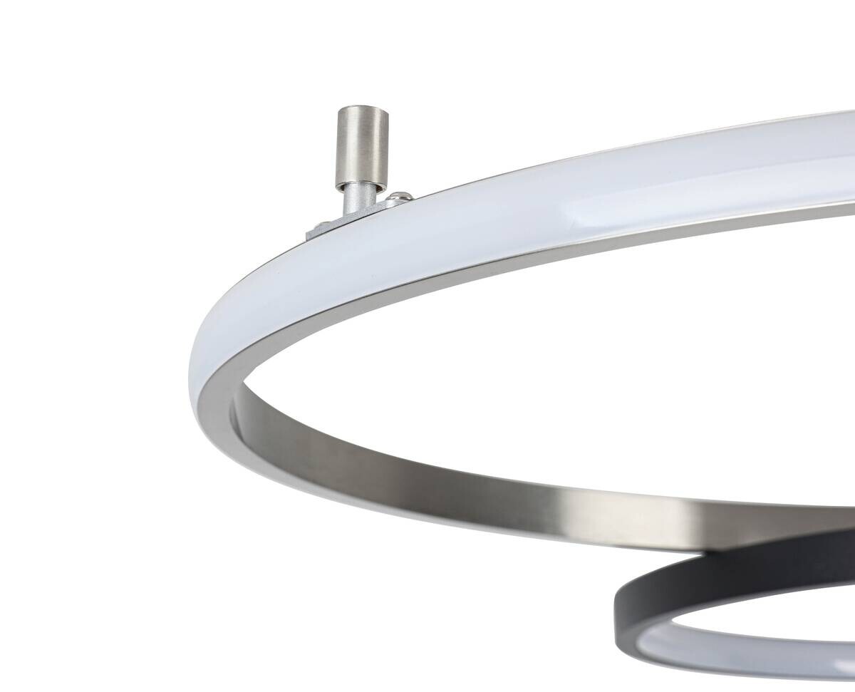 Nolo Lighting LED-Deckenleuchte Big schwarz Aluminium B/H/L: ca. 64x11x80 cm