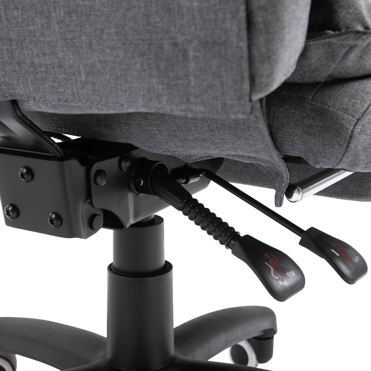 Vinsetto Massagestuhl MH921-232GY grau Schaumstoff Nylon B/H/T: ca. 70x130x62 cm