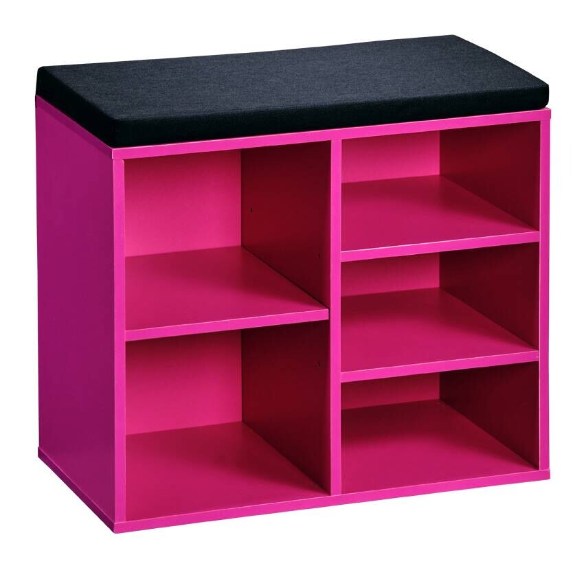 Kesper Schuhregal pink Spanplatte B/H/T: ca. 51,5x48x29,5 cm Kesper Schuhregal pink Spanplatte B/H/T: ca. 51,5x48x29,5 cm