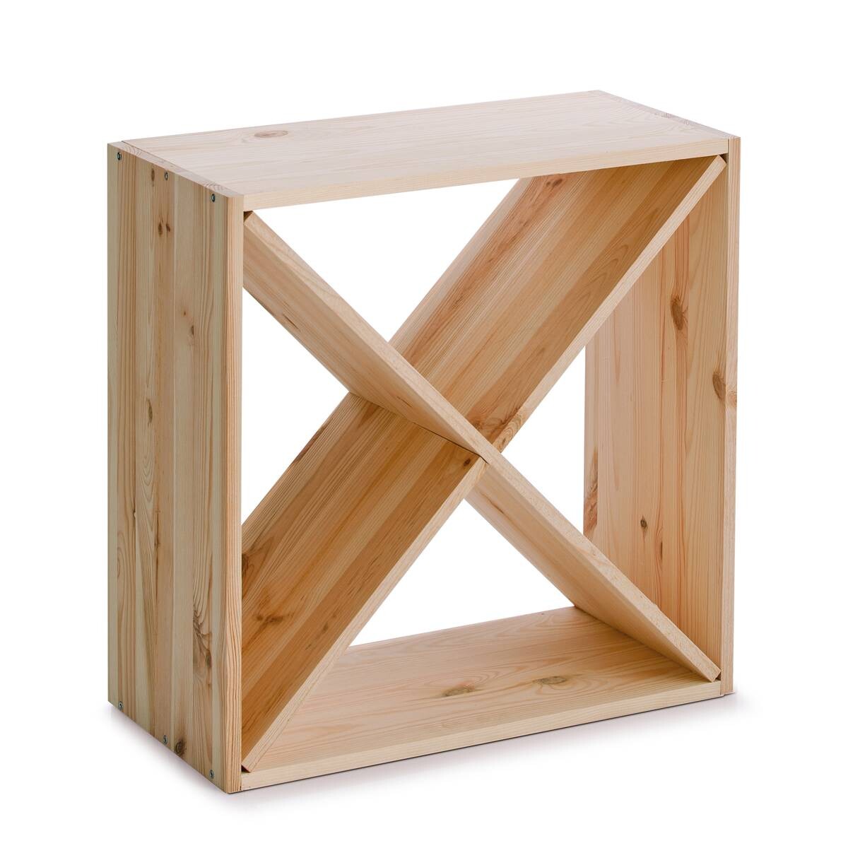 Zeller Weinregal natur Bambus B/H/L: ca. 25x52x52 cm