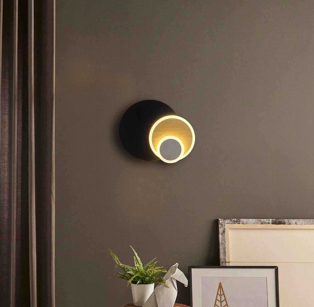 GLOBO Wandleuchte Metall B/H/L: ca. 7,5x25x25 cm